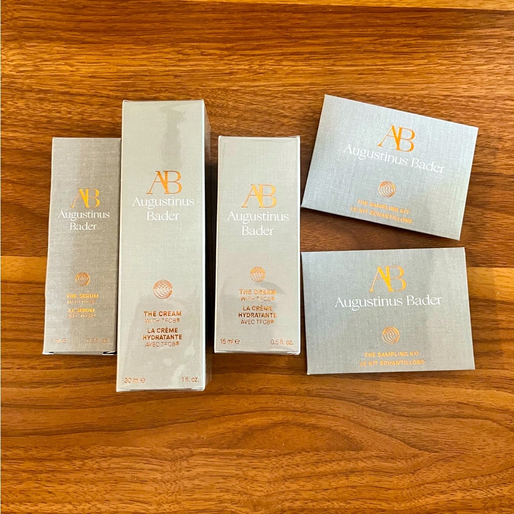 The Cream 2 bottles: 1 oz, 0.5 oz, & travel samples! Augustinus Bader